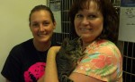 Batman and his foster Mom, Lori, and his new forever Mom.